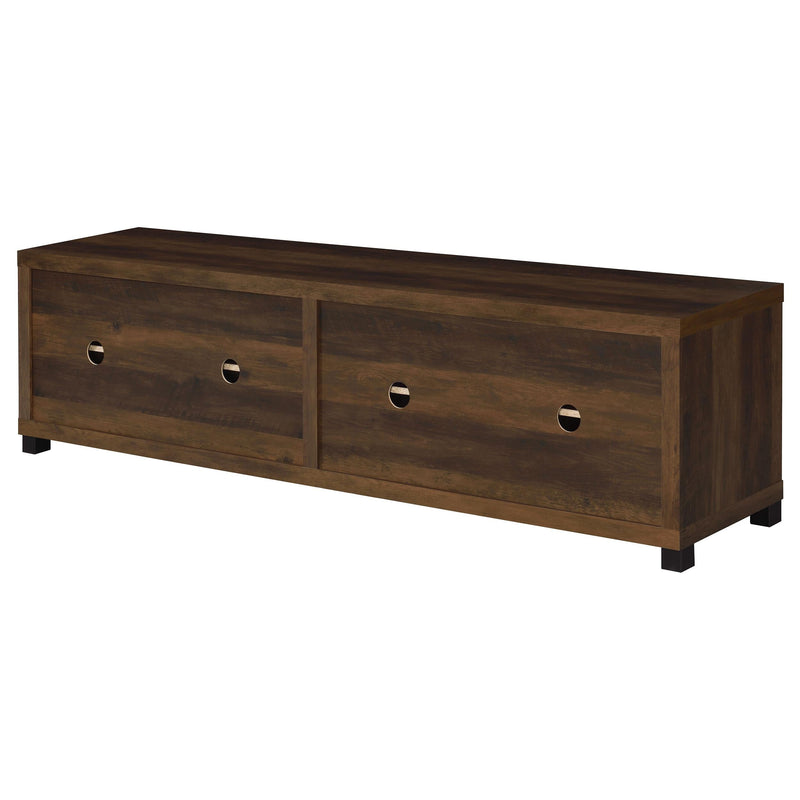 Sachin 4-door Engineered Wood 79-inch TV Stand Dark Pine - 736293