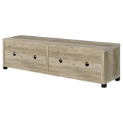 Sachin 4-door Engineered Wood 79-inch TV Stand Distressed Pine - 736283