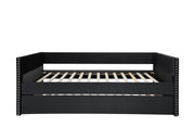 Sadie Black Velvet Twin Daybed - Lara FurnitureDaybed