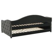 Sadie Upholstered Twin Daybed with Trundle Grey - 300638