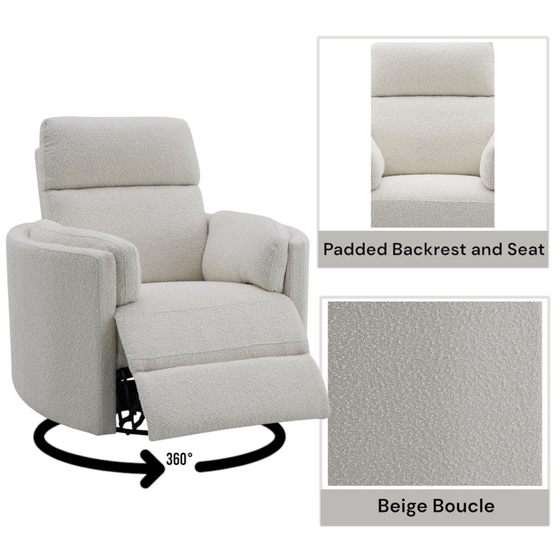 Sagen Glider Recliner W/Swivel - LV02733