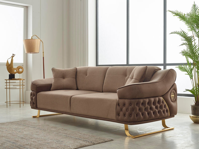 Saiss Convertible Sofa in Brown - 200-SIM-SAI-GIRNE04-3