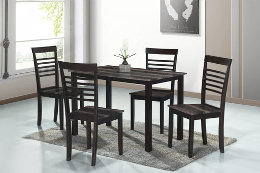 Salerno - 5PC Dining Set, Table and 4 Chairs - D287-5PC-Set