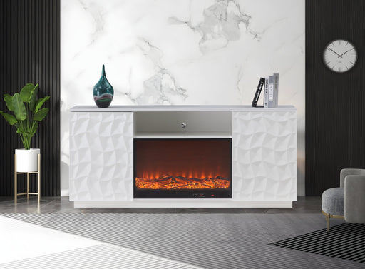 Salvador White Tv Stand - SALVADOR-WH-TVS