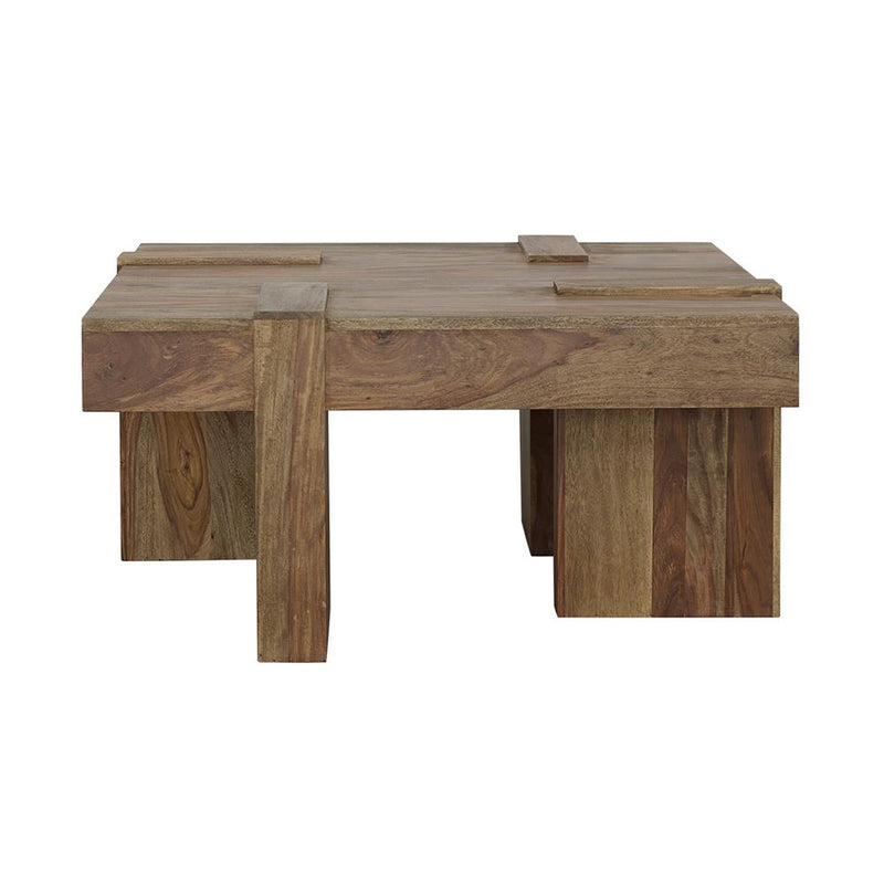 Samira Square Solid Wood Coffee Table Natural Sheesham - 724138