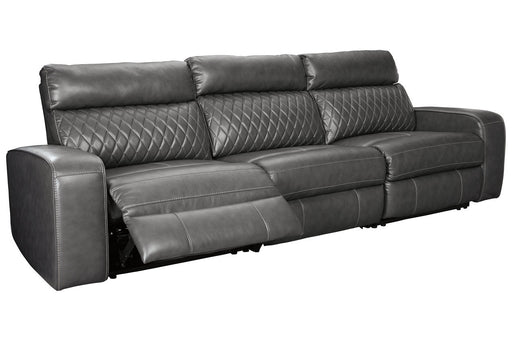 Samperstone Gray 3 - Piece Power Reclining Sofa - Gate FurniturePower Reclining Sofa