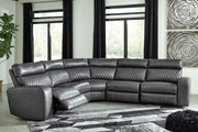 Samperstone Gray 5 - Piece Power Reclining Sectional - Lara FurniturePower Reclining Sectional