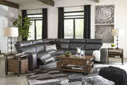 Samperstone Gray 5 - Piece Power Reclining Sectional - Lara FurniturePower Reclining Sectional