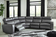 Samperstone Gray LAF Power Reclining Sectional - Lara FurnitureSectional