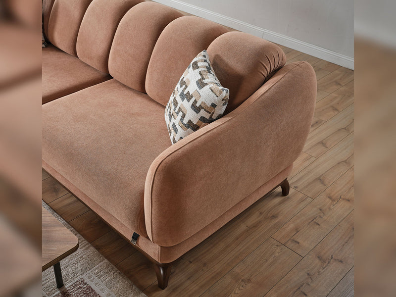 Samur Convertible Loveseat in Brown - 200-ELIF-SAM-A641-2