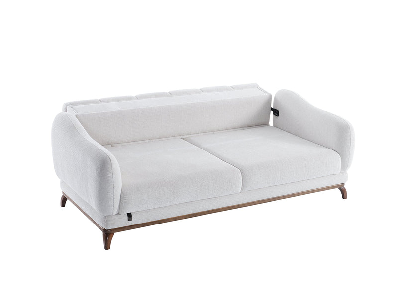 Samur Convertible Loveseat in Cream - 200-ELIF-SAM-A640-2