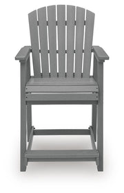 Sanctuary Beach Dark Gray Outdoor Counter Height Bar Stool (Set of 2) - PCP227-124