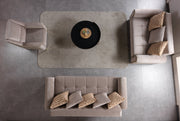 Sandra Coffee Velvet Sofa 88" & Loveseat 64" - SANDRACOFFEE-SL