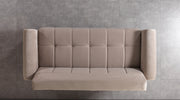Sandra Coffee Velvet Sofa 88" & Loveseat 64" - SANDRACOFFEE-SL