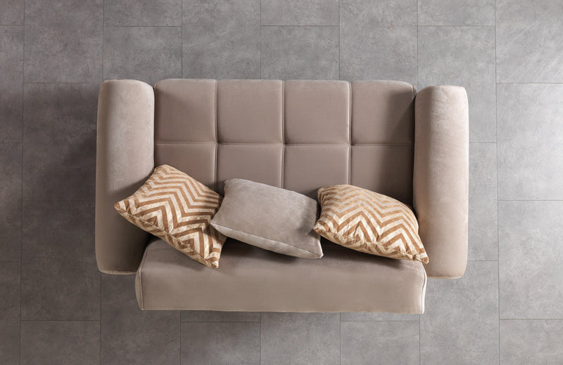 Sandra Coffee Velvet Sofa 88" & Loveseat 64" - SANDRACOFFEE-SL