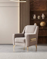 Sandra Coffee Velvet Sofa 88" & Loveseat 64" - SANDRACOFFEE-SL