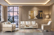 Sandra Ivory Velvet Chair - SANDRAIVORY-CHAIR