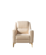 Sandra Ivory Velvet Sofa 88" & Loveseat 64" - SANDRAIVORY-SL