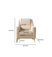 Sandra Ivory Velvet Sofa 88" & Loveseat 64" - SANDRAIVORY-SL