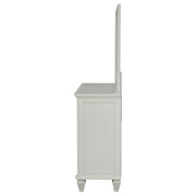 Sandy Beach 11-drawer Dresser with Mirror Cream White - 201303M