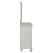 Sandy Beach 11-drawer Dresser with Mirror Cream White - 201303M