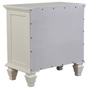 Sandy Beach 4-piece California King Bedroom Set Cream White - 201301KWN-S4