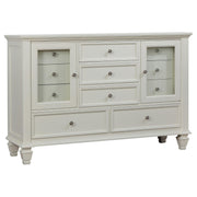Sandy Beach 4-piece California King Bedroom Set Cream White - 201301KWN-S4