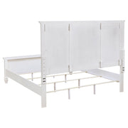 Sandy Beach 4-piece Eastern King Bedroom Set Cream White - 201301KEN-S4