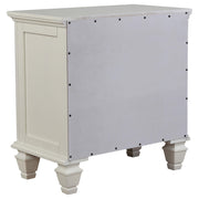Sandy Beach 4-piece Eastern King Bedroom Set Cream White - 201301KEN-S4
