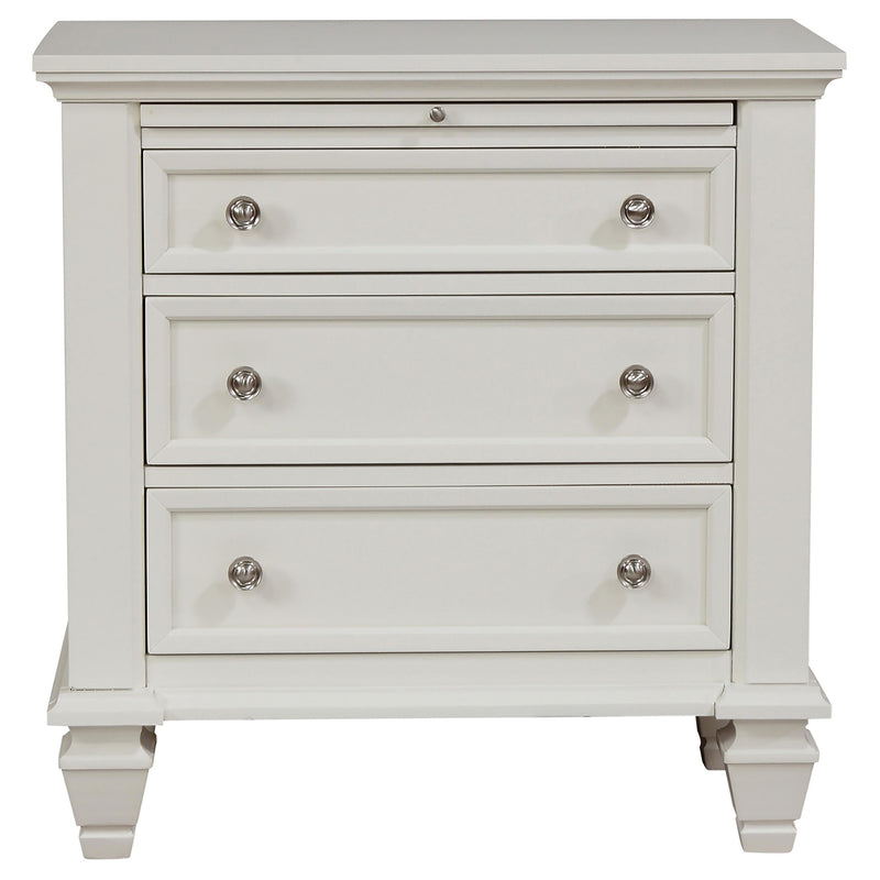 Sandy Beach 4-piece Eastern King Bedroom Set Cream White - 201309KE-S4