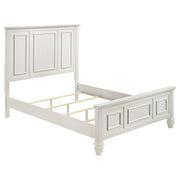 Sandy Beach 4-piece Queen Bedroom Set Cream White - 201301Q-S4