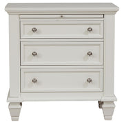 Sandy Beach 4-piece Queen Bedroom Set Cream White - 201301Q-S4