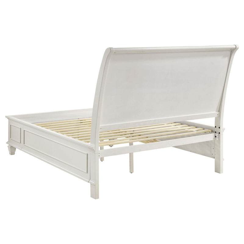 Sandy Beach 4-piece Queen Bedroom Set Cream White - 201309Q-S4