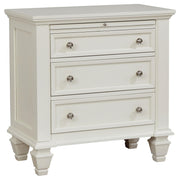 Sandy Beach 4-piece Queen Bedroom Set Cream White - 201309Q-S4