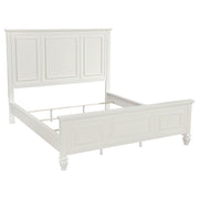 Sandy Beach 5-piece California King Bedroom Set Cream White - 201301KWN-S5