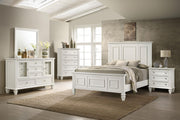 Sandy Beach 5-piece Eastern King Bedroom Set Cream White - 201301KEN-S5