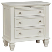 Sandy Beach 5-piece Eastern King Bedroom Set Cream White - 201301KEN-S5