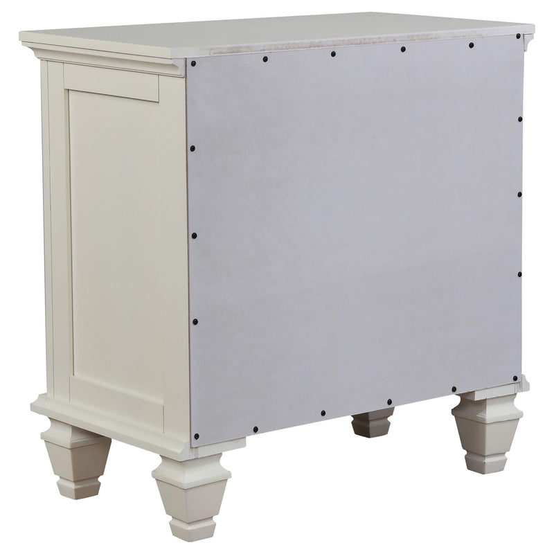 Sandy Beach 5-piece Eastern King Bedroom Set Cream White - 201309KE-S5