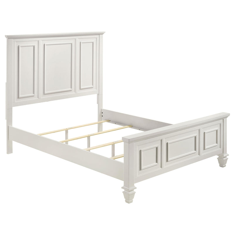 Sandy Beach 5-piece Queen Bedroom Set Cream White - 201301Q-S5