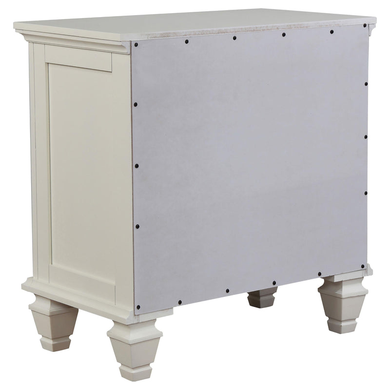 Sandy Beach 5-piece Queen Bedroom Set Cream White - 201309Q-S5