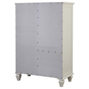 Sandy Beach 8-drawer Door Chest Cream White - 201308