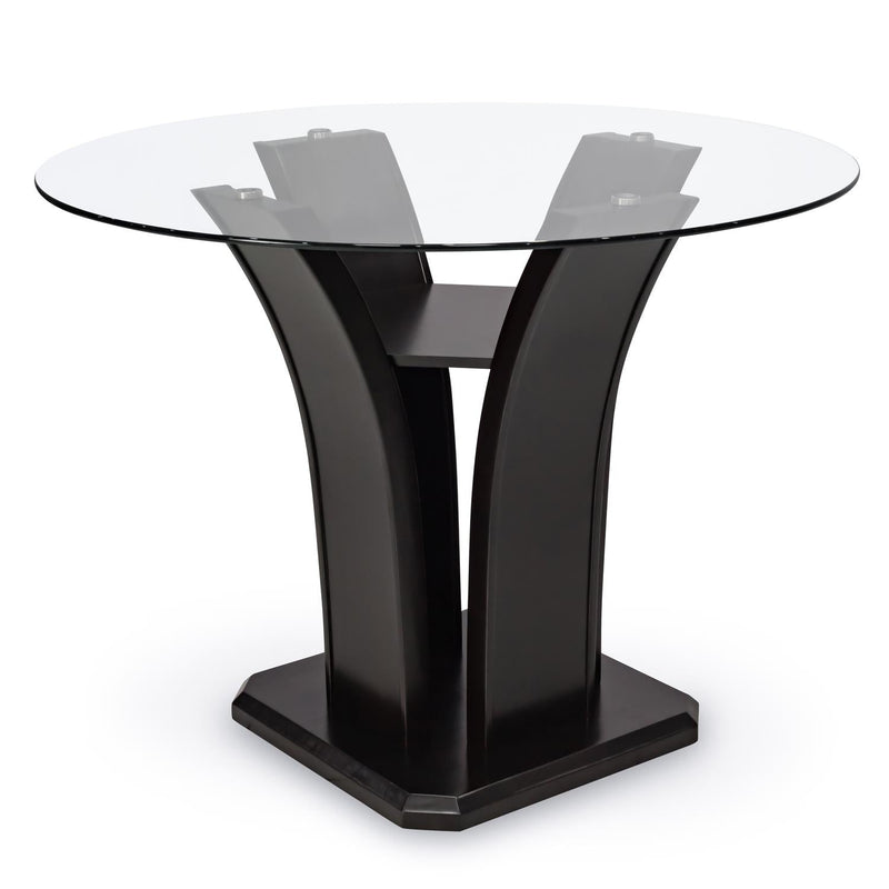 SANDY - Glass Round Pub Table - D534-Table