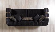 Santana Black Velvet Sofa & Loveseat [ETA: 5/16] - Lara FurnitureLiving Room Set