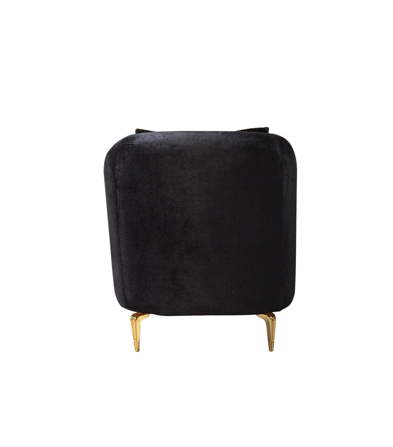 Santana Black Velvet Sofa & Loveseat [ETA: 5/16] - Lara FurnitureLiving Room Set