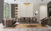 Santana Coffee Velvet Chair - SANTANACOFFEE-CHAIR