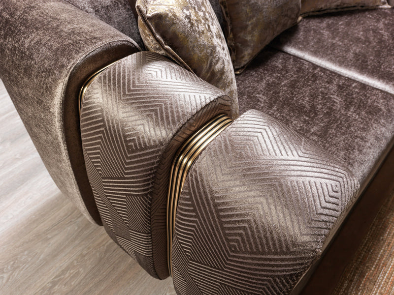 Santana Coffee Velvet Loveseat - SANTANACOFFEE-L
