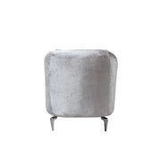 Santana Silver Velvet Chair - SANTANASILVER-CHAIR