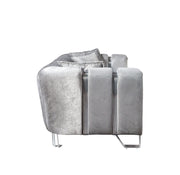 Santana Silver Velvet Loveseat - SANTANASILVER-L