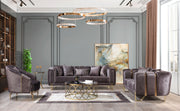Santana Smoke Velvet Chair - SANTANASMOKE-CHAIR