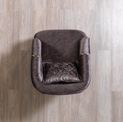 Santana Smoke Velvet Chair - SANTANASMOKE-CHAIR